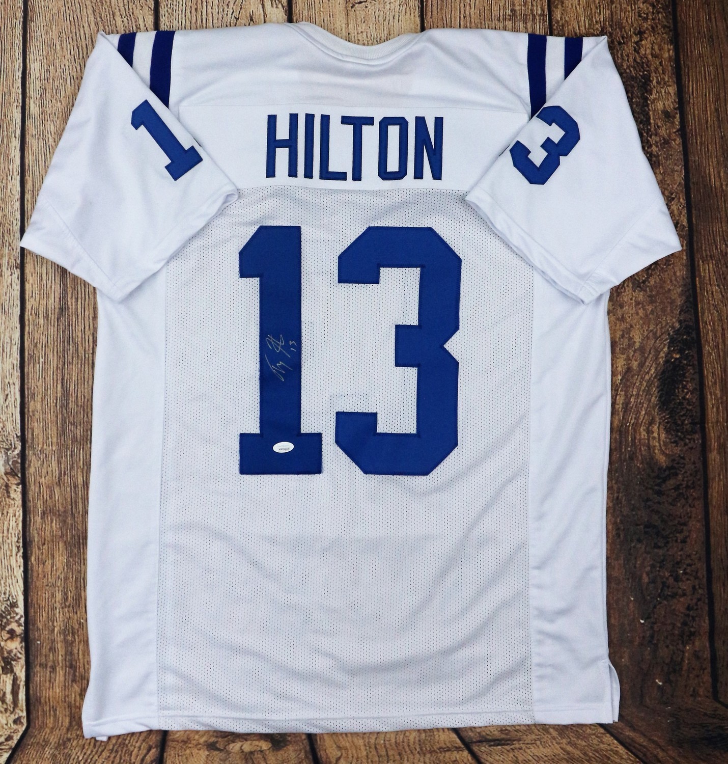 TY Hilton Autographed Pro Style White Jersey JSA Authenticated - Tennzone Sports Memorabilia