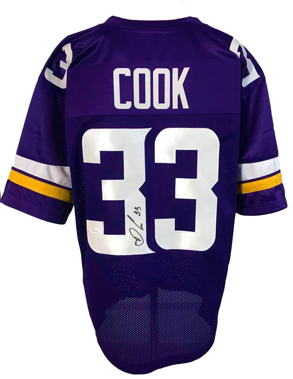Dalvin Cook Autographed Pro Style Purple Jersey JSA Authenticated ...