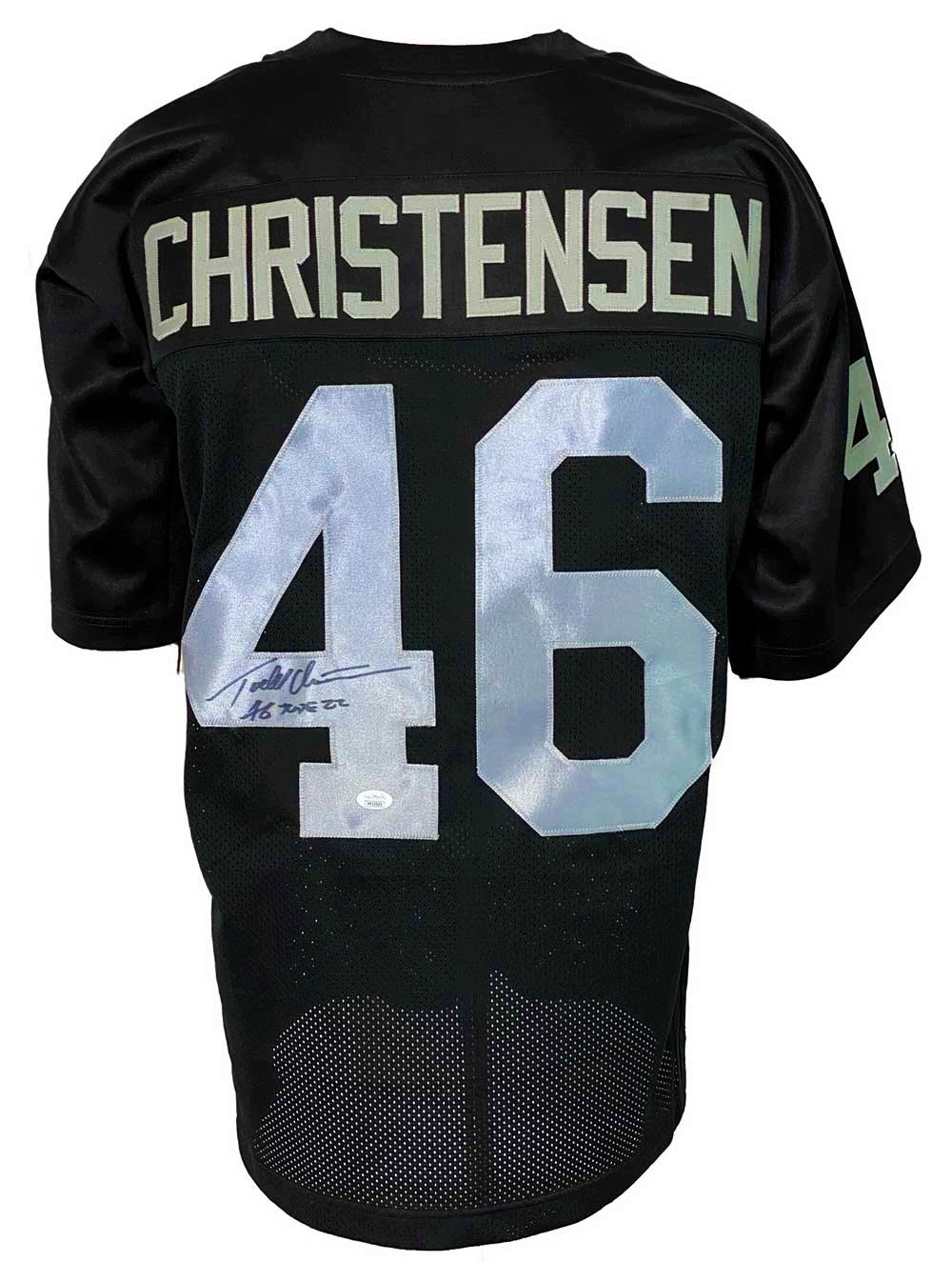Oakland Raiders Todd Christensen Signed Custom Inscribed Pro Style