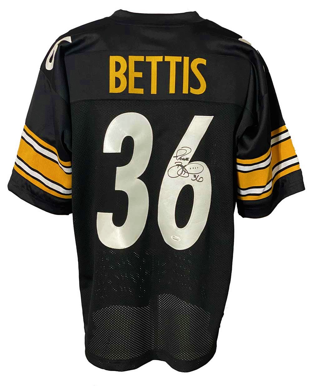Pittsburgh Steelers Jerome Bettis Autographed Pro Style Black Jersey JSA Authenticated