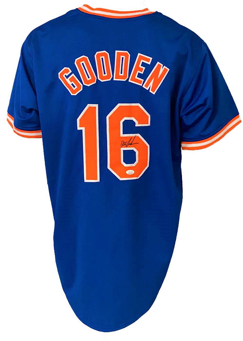 New York Mets Dwight "Doc" Gooden Autographed Pro Style Blue Jersey JSA