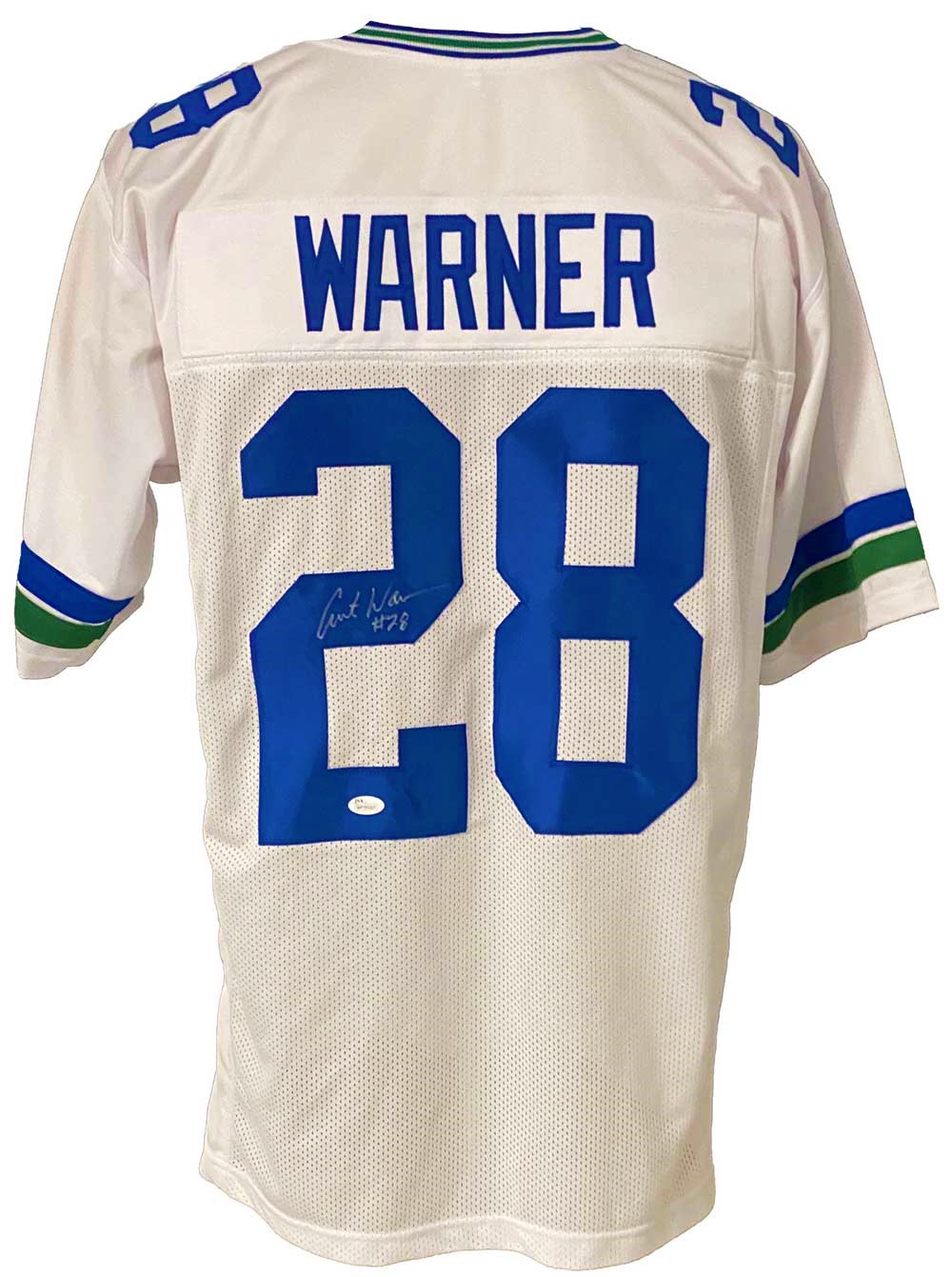 Seattle Seahawks Curt Warner Signed Pro Style Jersey JSA