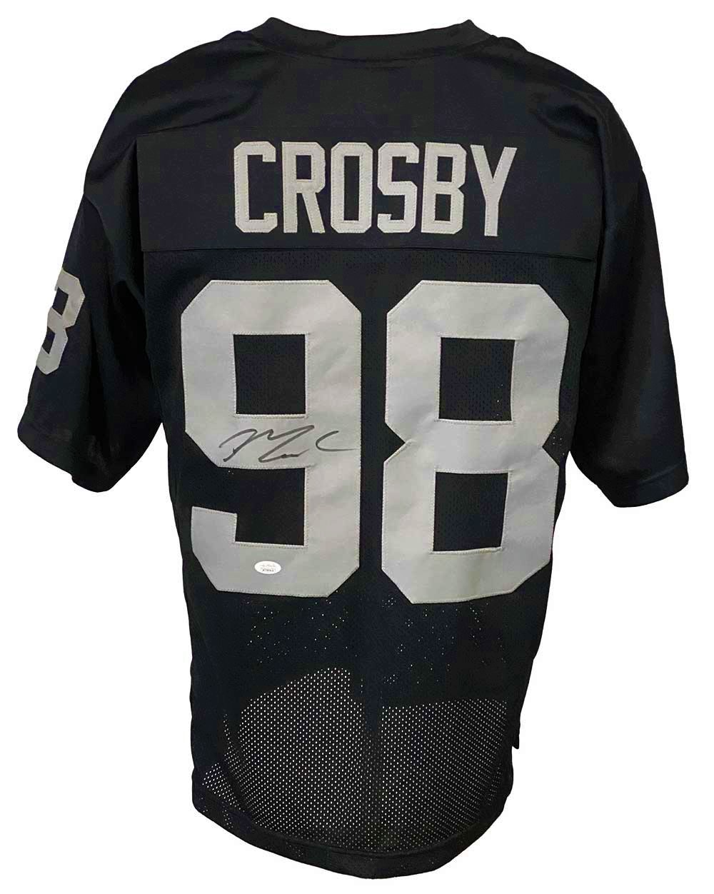 Las î€€Vegasî€ î€€Raidersî€ Maxx Crosby Signed Custom Pro Style Black î€€Jerseyî€ JSA Authenticated ...