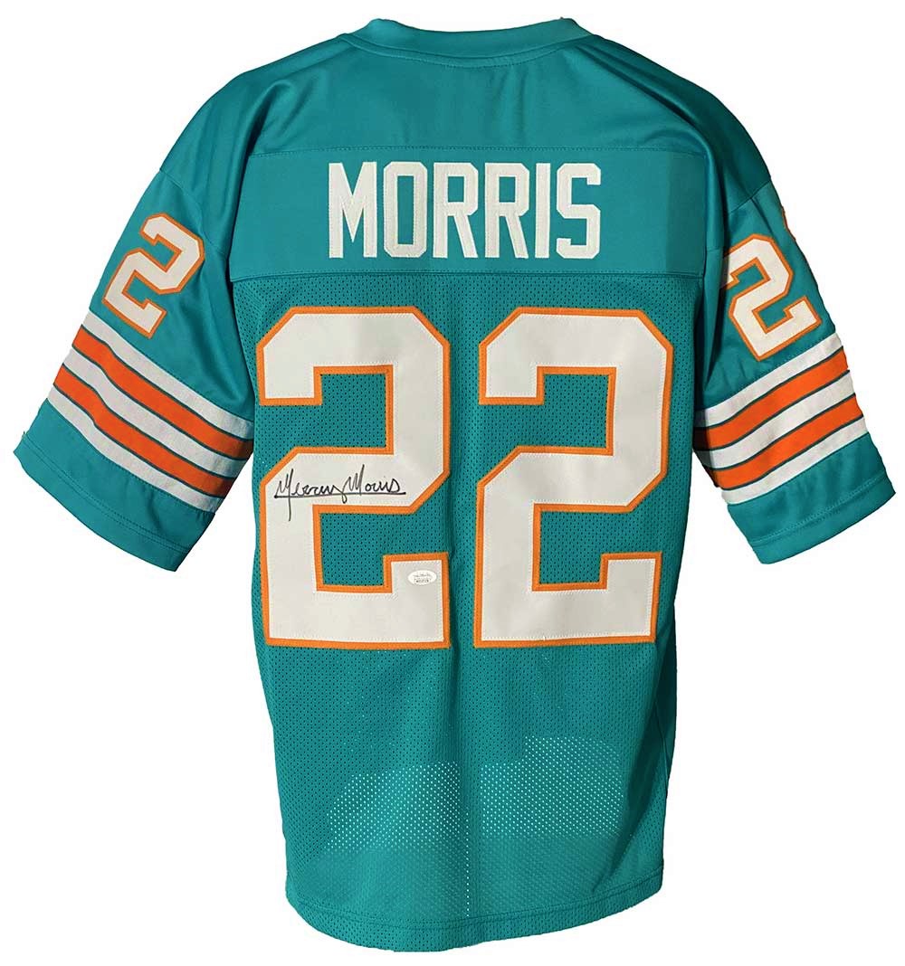 Miami Dolphins Mercury Morris Autographed Pro Style Jersey JSA Authenticated - Tennzone Sports ...