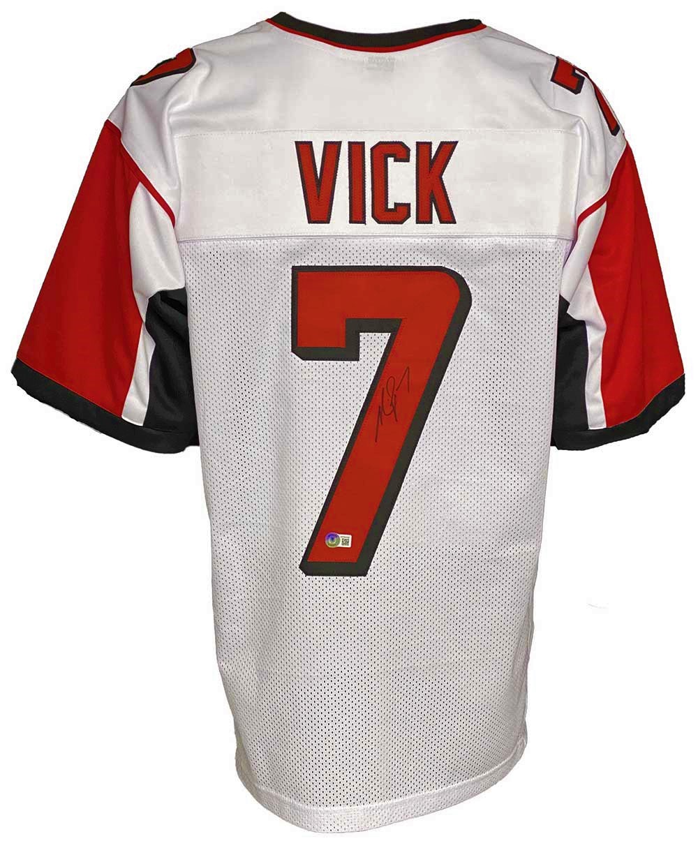 Atlanta Falcons Michael Vick Autographed Pro Style White Jersey