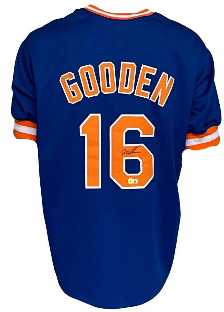 New York Mets Dwight “Doc” Gooden Autographed Pro Style Blue Jersey BAS  Authenticated - Tennzone Sports Memorabilia