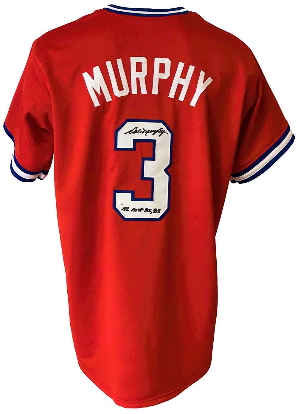 Atlanta Braves Dale Murphy Autographed Pro Style Red Jersey JSA Authenticated ...