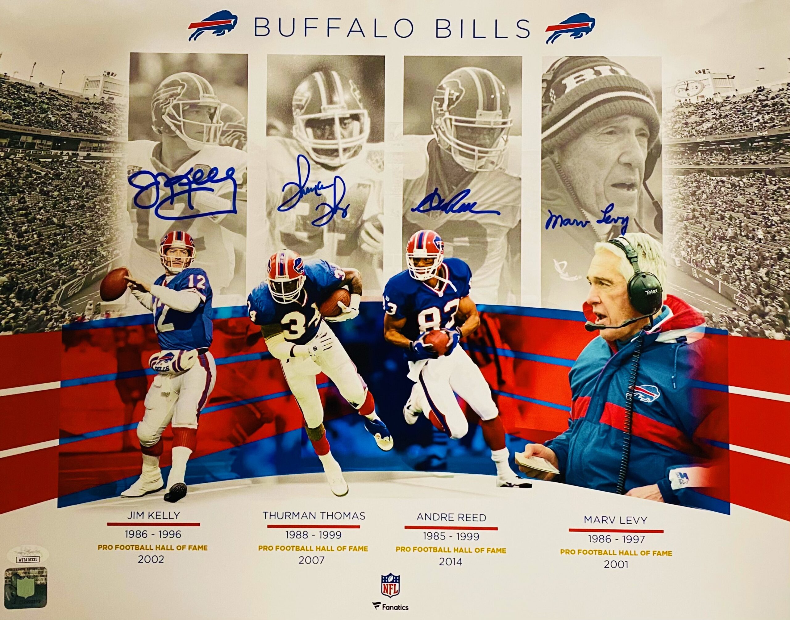 buffalo bills autographed memorabilia