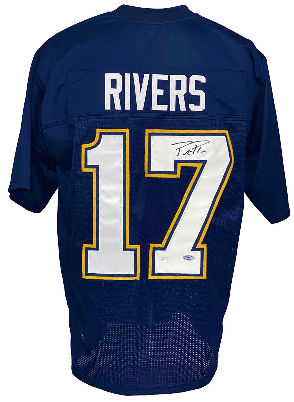 Los Angeles Chargers Philip Rivers Autographed Pro Style Navy Blue Jersey  JSA Authenticated - Tennzone Sports Memorabilia