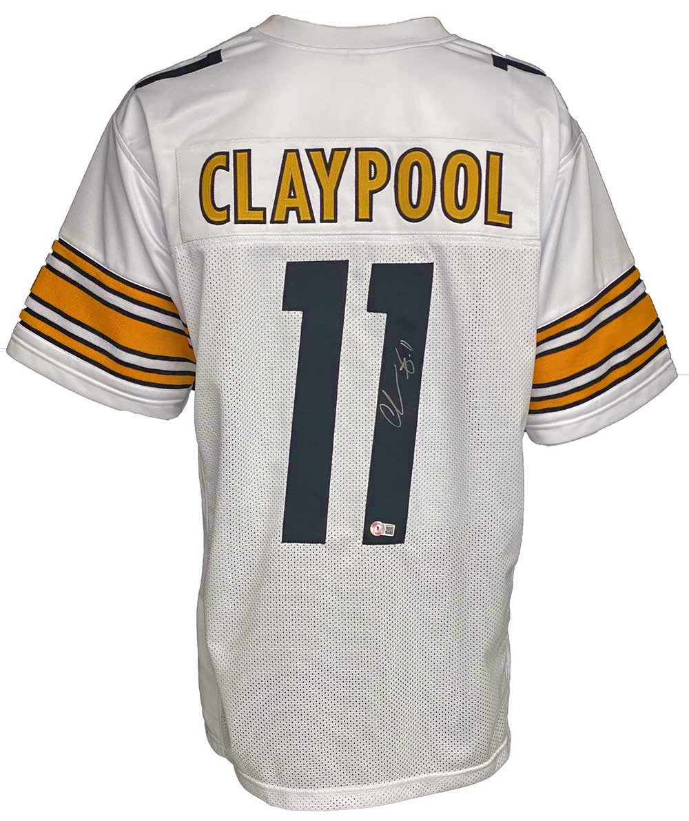 Pittsburgh Steelers Chase Claypool Autographed Pro Style White Jersey BAS ...