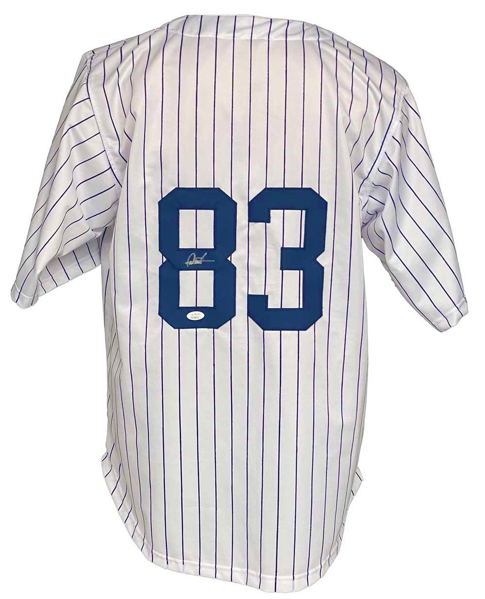 autographed yankees jersey