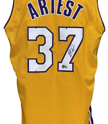 Ron Artest Autographed Indiana Custom Basketball Jersey - BAS