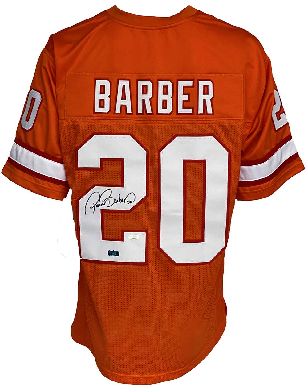 Tampa Bay Buccaneers Ronde Barber Autographed Pro Style Orange Jersey JSA  Authenticated