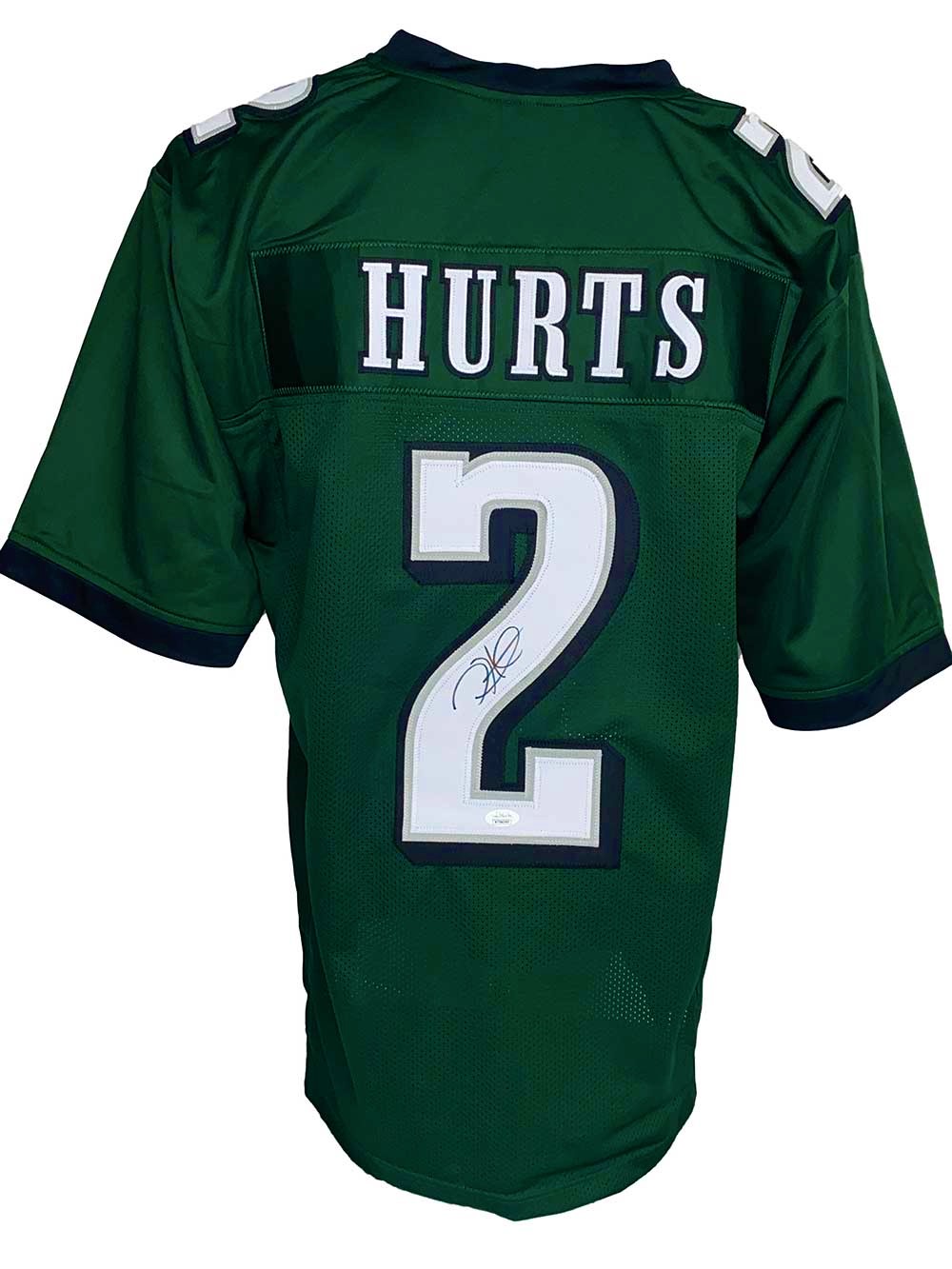 Philadelphia Eagles Jalen Hurts Signed Pro Style Green Jersey JSA Authenticated ...