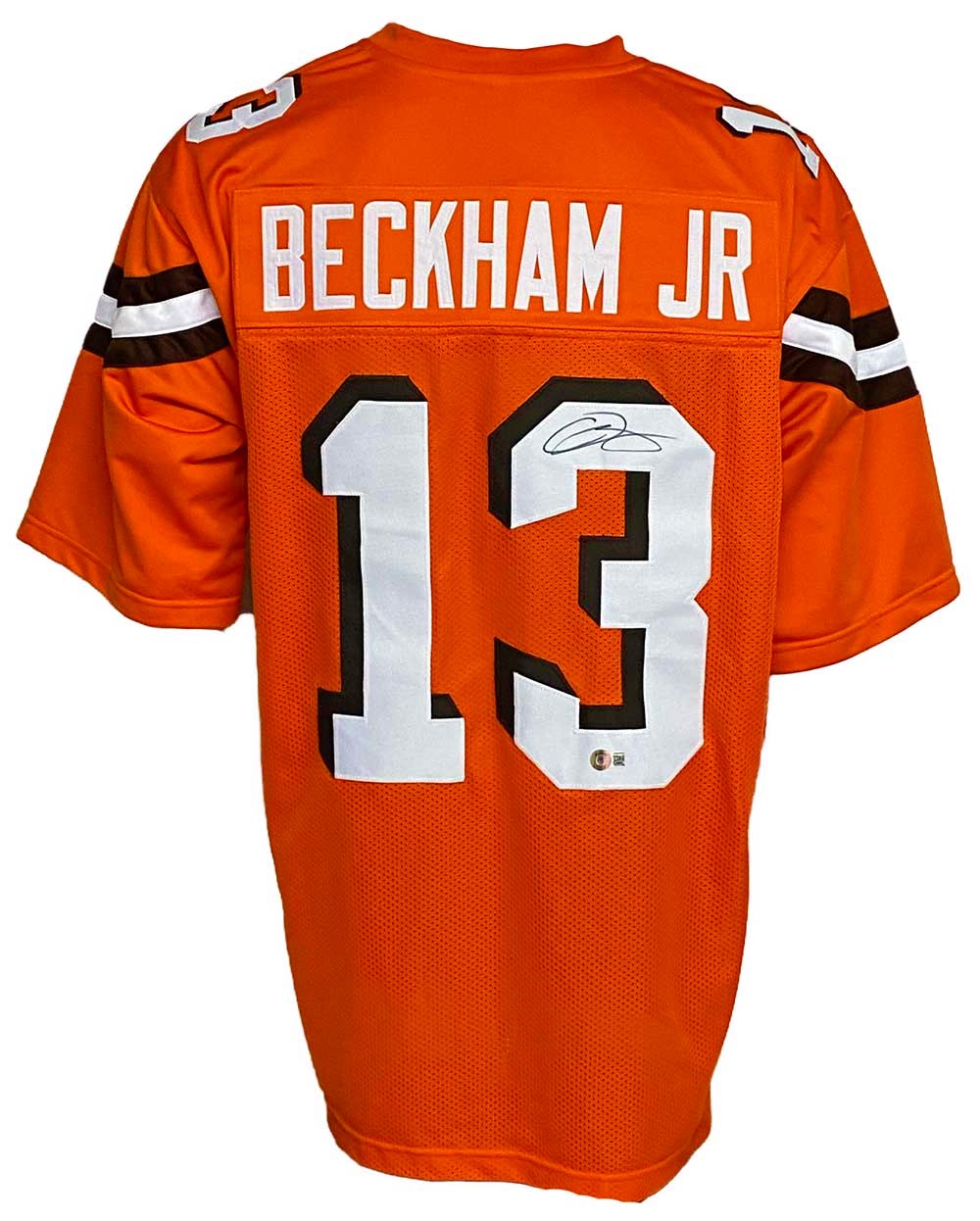Cleveland Browns Odell Beckham Jr Autographed Pro Style Orange Jersey BAS  Authenticated - Tennzone Sports Memorabilia