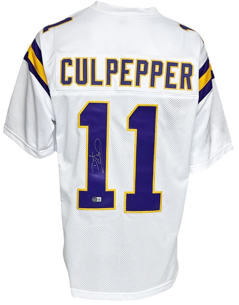 Minnesota Vikings Daunte Culpepper Autographed Pro Style White Jersey BAS  Authenticated - Tennzone Sports Memorabilia