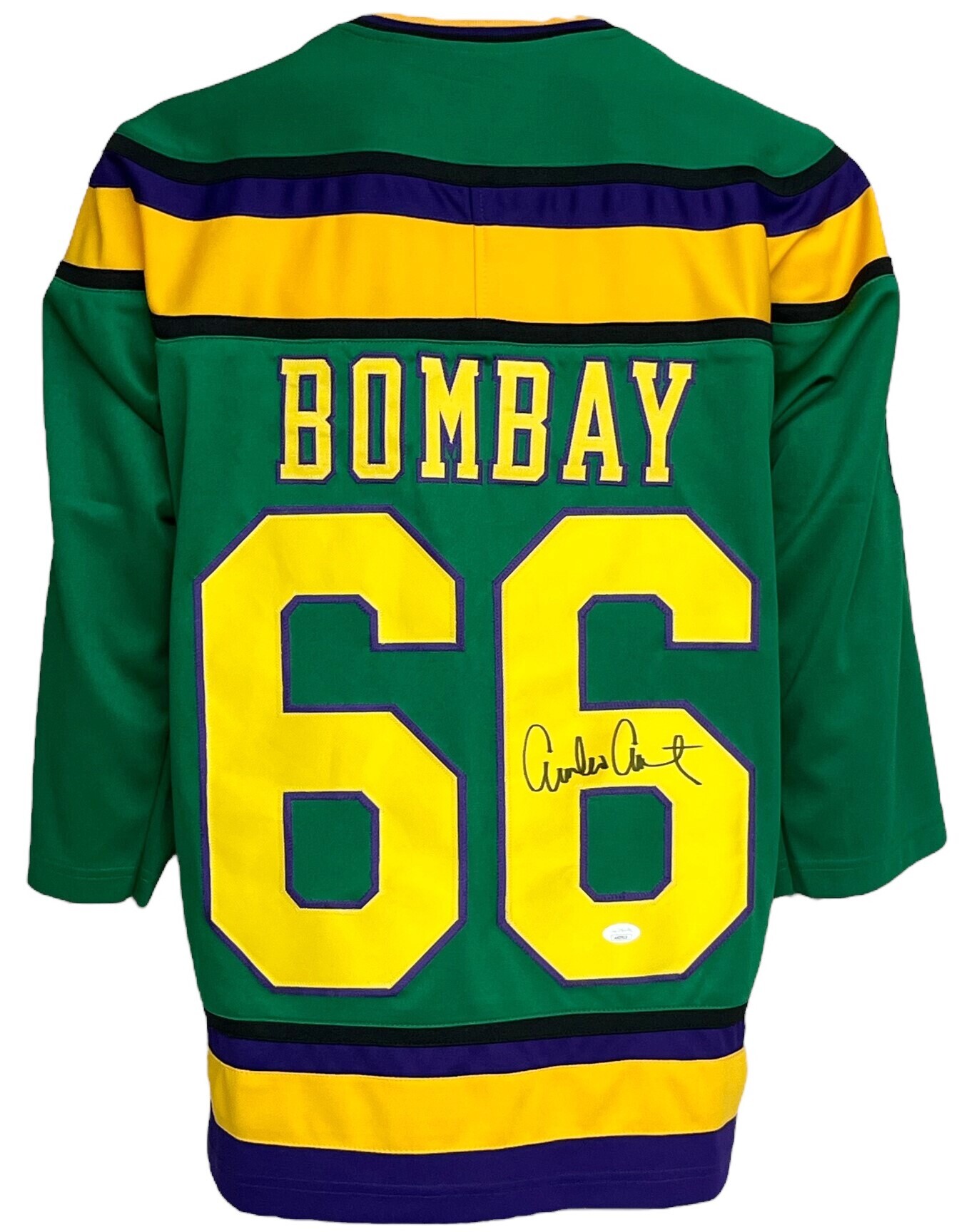 Emilio Estevez signed Mighty Ducks Green Custom Stitched Pro Style Hockey  Jersey XL- Coach Gordon Bombay- PSA Witnessed