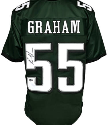 Philadelphia Eagles Brandon Graham Autographed Pro Style Green Jersey BAS  Authenticated - Tennzone Sports Memorabilia