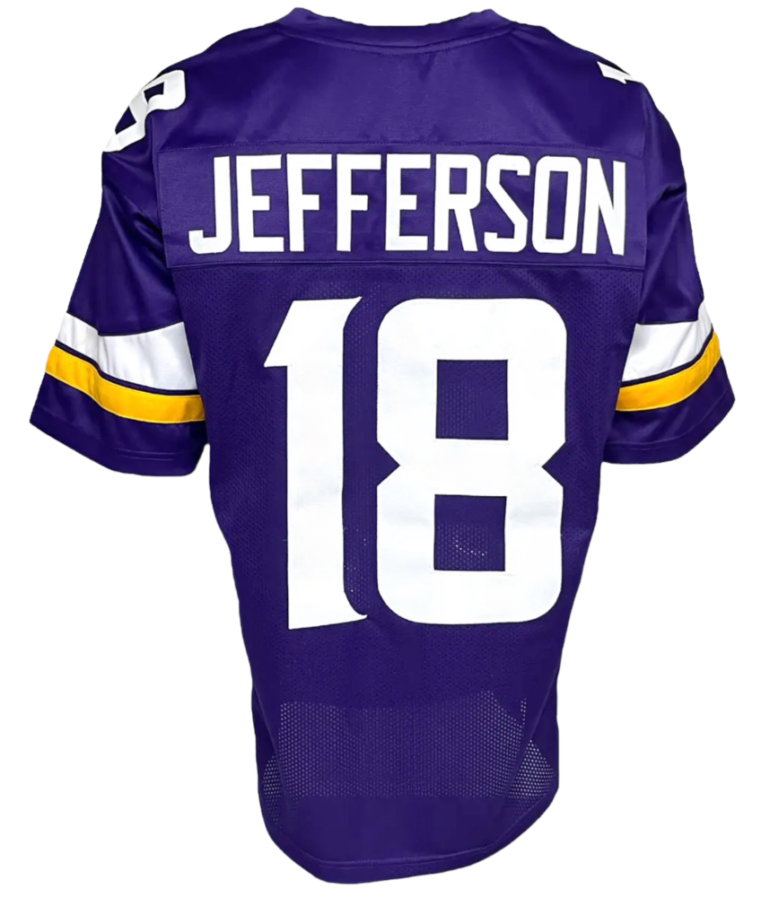 Minnesota Vikings Justin Jefferson Pro Style Purple Custom Jersey -  Tennzone Sports Memorabilia