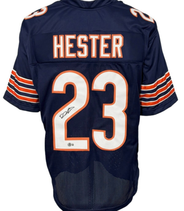 Chicago Devin Hester Autographed Pro Style Blue Jersey BAS Authenticated