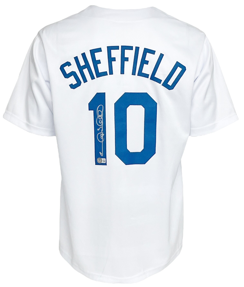 Los Angeles Dodgers Gary Sheffield Autographed Pro Style White Jersey BAS  Authenticated - Tennzone Sports Memorabilia