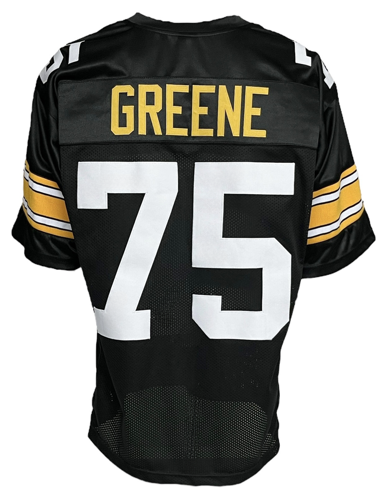 Pittsburgh Steelers Joe Greene Pro Style Black Custom Jersey - Tennzone