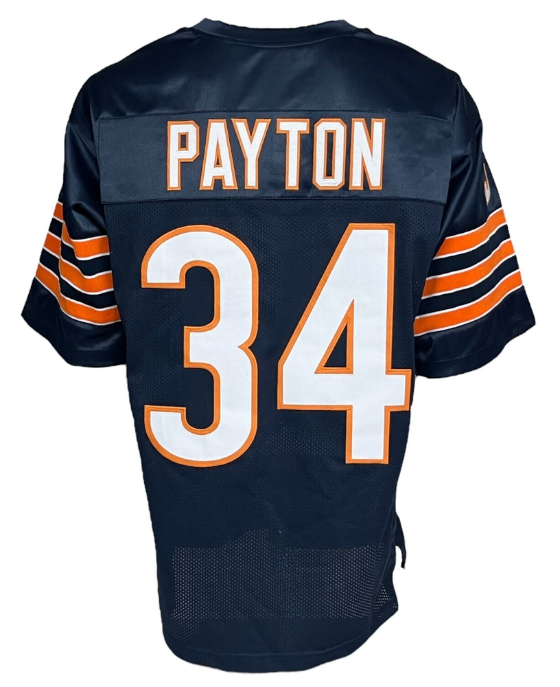 Chicago Bears Walter Payton Pro Style Blue Custom Jersey Tennzone