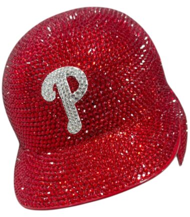 Philadelphia Philles Full Size Authentic Batting Crystal Helmet