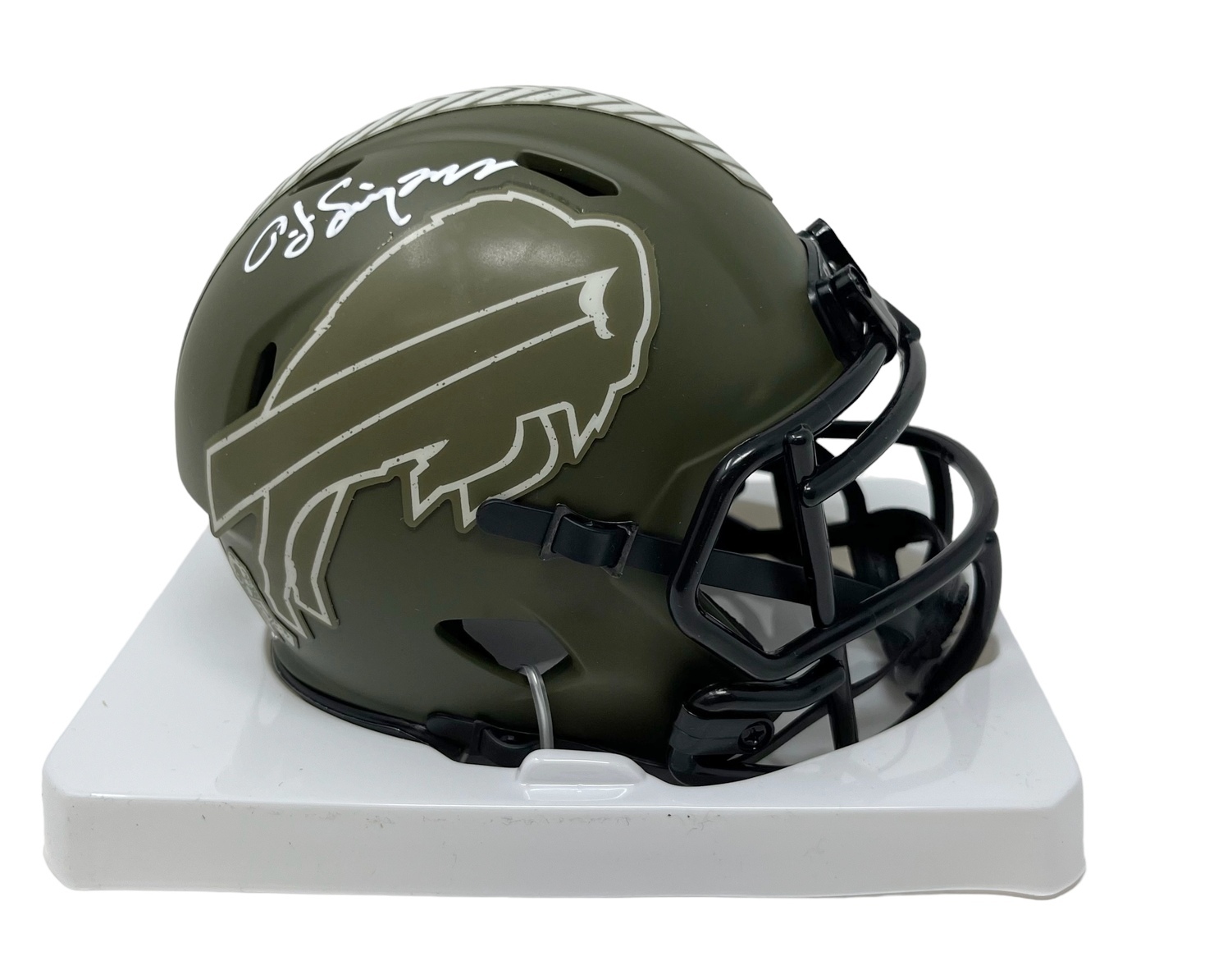 Buffalo Bills O.J. Simpson Autographed Salute To Service Speed Mini