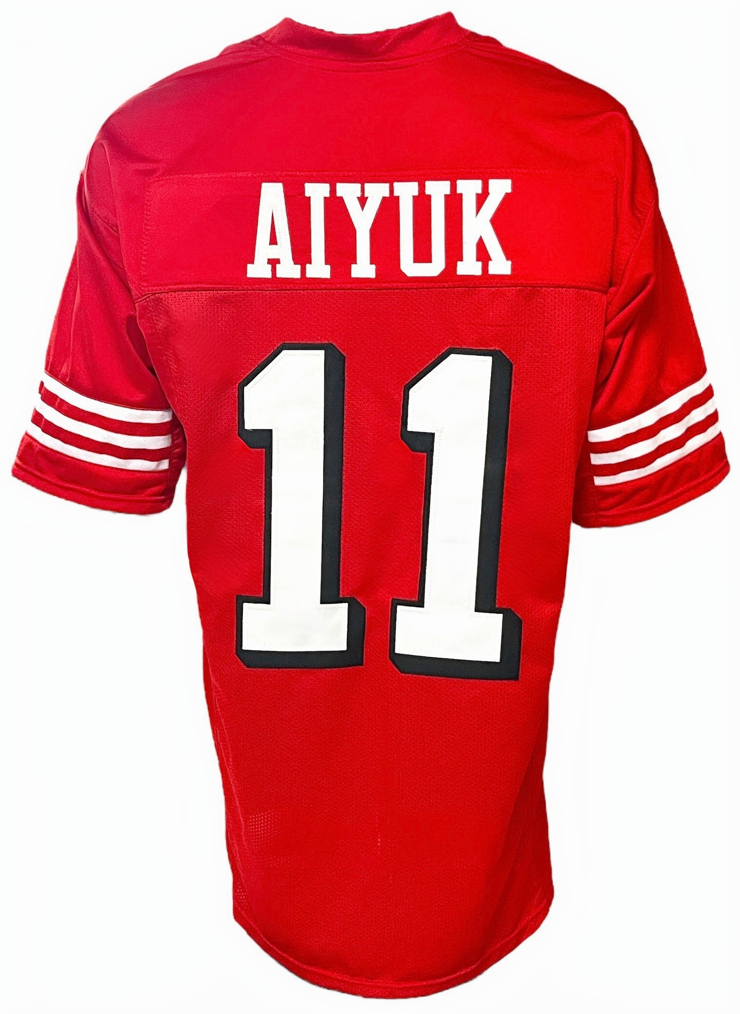 Nike San Francisco 49ers No11 Brandon Aiyuk Red Team Color Men's Stitched NFL Limited Tank Top Jersey