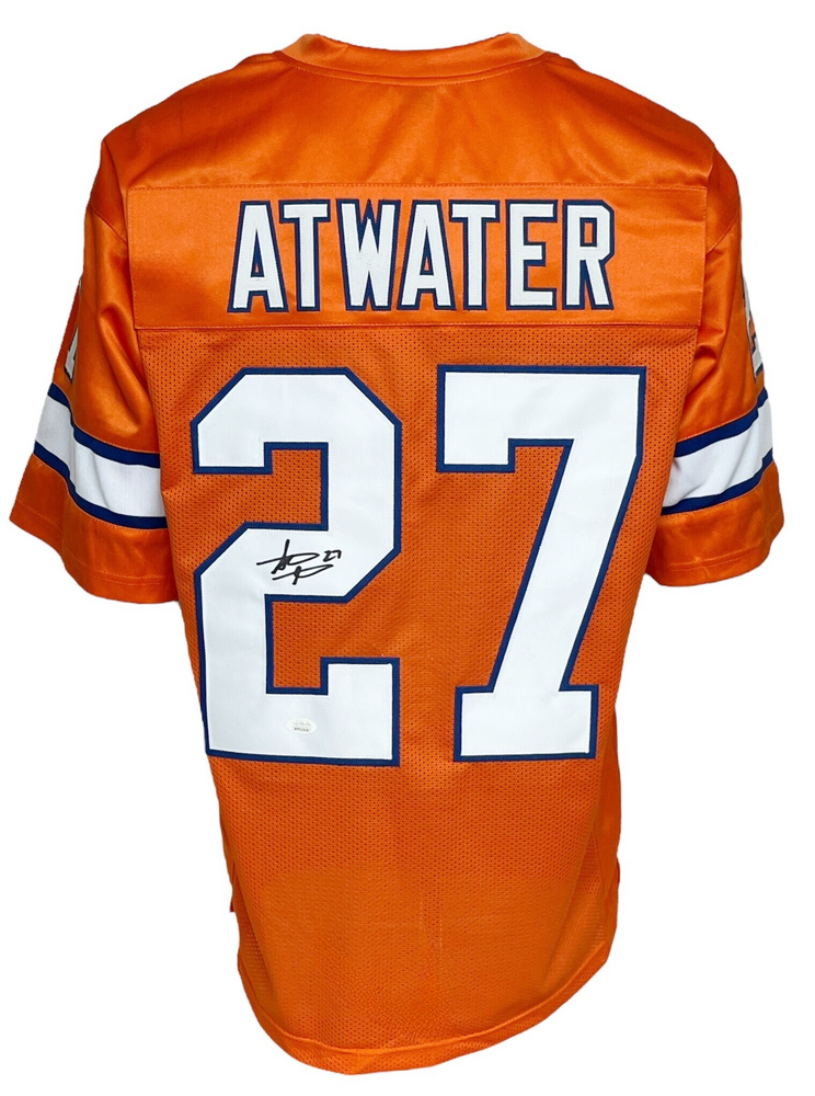 Denver Broncos Steve Atwater Autographed Pro Style Orange Crush Jersey