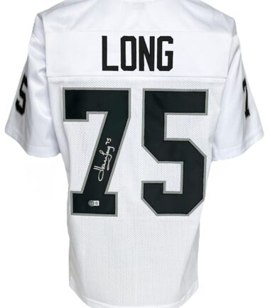Oakland Raiders Howie Long Autographed Pro Style White Jersey BECKETT Authenticated