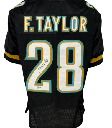 Jacksonville Jaguars Fred Taylor Autographed Pro Style Black Jersey BAS Authenticated