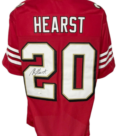 San Francisco 49ers Garrison Hearst Autographed Pro Style Red Jersey JSA Authenticated