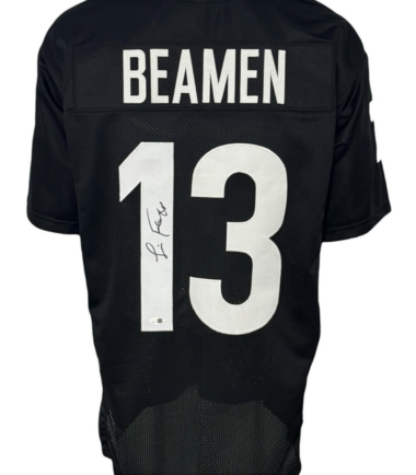 Jamie Foxx "Willie Beamen" Miami Sharks Autographed Black Jersey "Any Given Sunday" JSA Authenticated