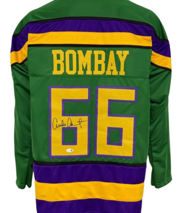 Emilio Estevez "Coach Bombay" Autographed Mighty Ducks Jersey JSA Authenticated