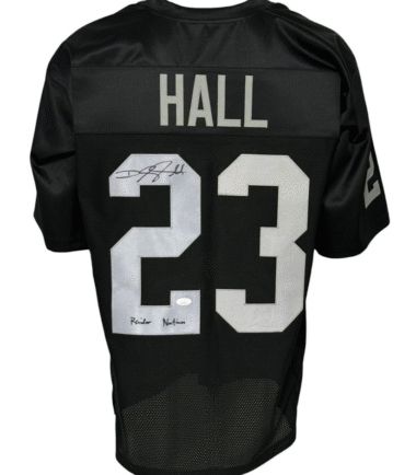 Oakland Raiders DeAngelo Hall Autographed Pro Style Jersey JSA Authenticated