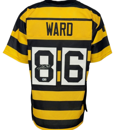 Pittsburgh Steelers Hines Ward Autographed Pro Style Bumblebee Jersey BAS Authenticated