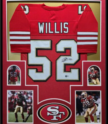 Framed Patrick Willis San Francisco 49ers Pro Style Custom Jersey BAS Authenticated