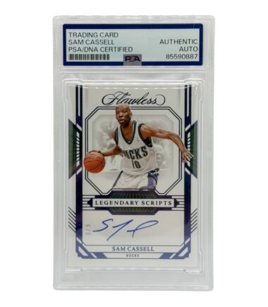 Sam Cassell Autographed 23-24 Panini Flawless Legendary Scripts PSA Authenticated