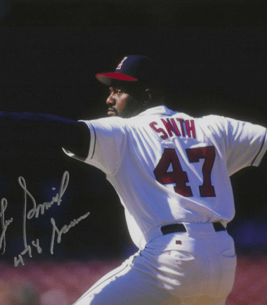 California Angels Lee Smith Autographed 8x10 Photo BAS Authenticated