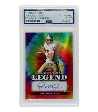 San Francisco 49ers Joe Montana Autographed 2024 Leaf Electrum PSA Authenticated