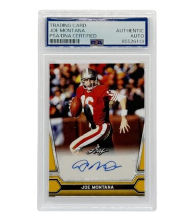 San Francisco 49ers Joe Montana Autographed 2021 Leaf Card PSA Authenticated 