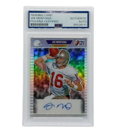 Joe Montana 2024 Autographed Leaf Pro Set Card PSA Authenticated