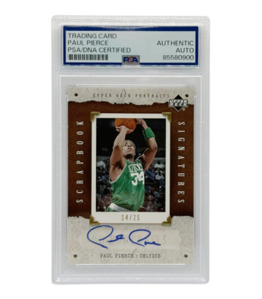 Paul Pierce Autographed 2005 Upper Deck Portraits PSA Authenticated