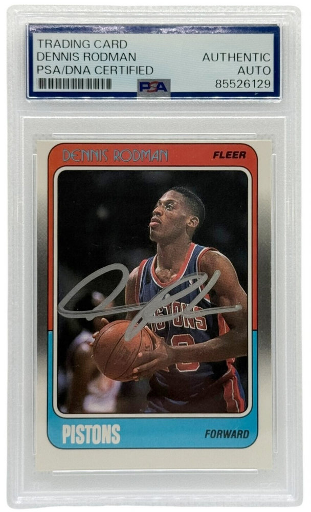 Chicago Bulls Dennis Rodman 88-89 Fleer Rookie Card #43 PSA