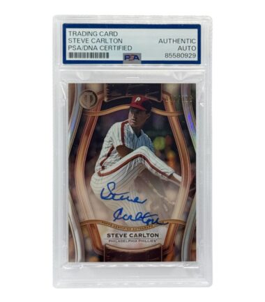 Steve Carlton Autographed 2025 Topps Pillars of the Game PSA Authenticated