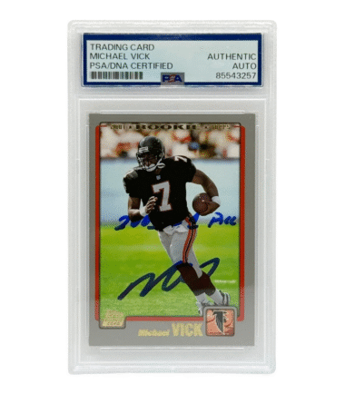 Atlanta Falcons Michael Vick Autographed 2001 Topps RC #311 PSA/DNA