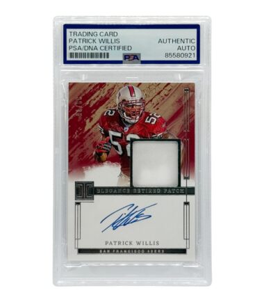 Patrick Willis Autographed 2024 Panini Elegance Retired Patch PSA Authenticated