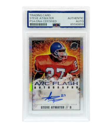Steve Atwater Autographed 2024 Topps Resurgence Arc Flash PSA Authenticated